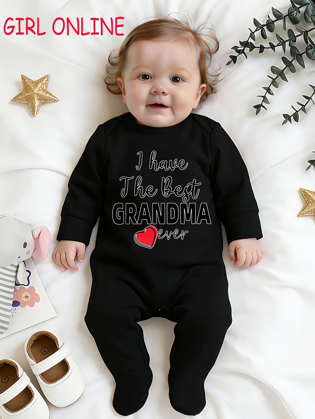 I Love My Great Grandma Baby Bodysuit, Custom Baby Set, Newborn Clothes Bodysuit, New Baby is