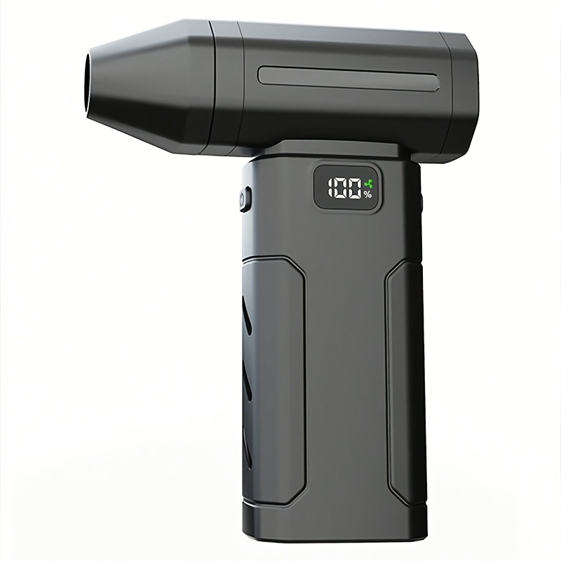 TEMU Electric Dry Blower, Handheld Compressed Air Duster, 110k Rpm Super Power Motor, 3000mah X 2pcs Rechargeable Battery, Portable Personal Cooling