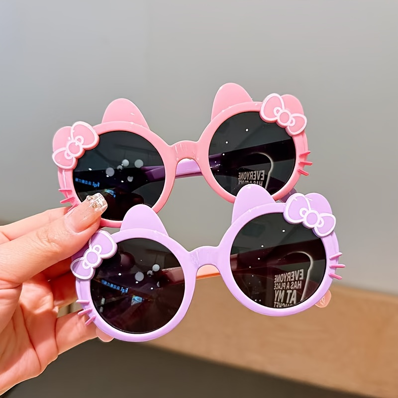 a pair of cute cat themed glasses with a   cartoon style trendy and   suitable for everyday wear parties and festive occasions