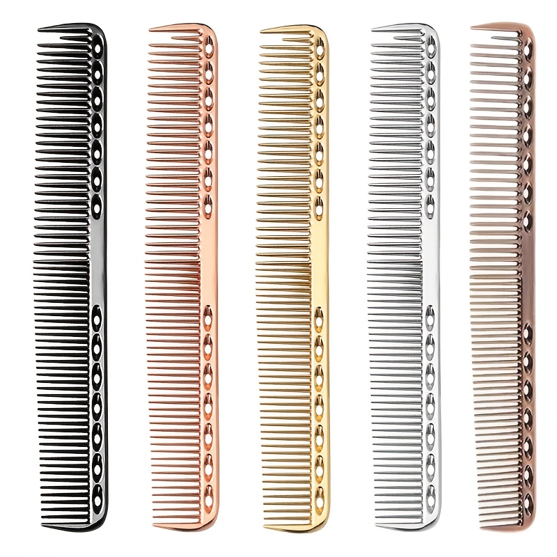 

A Hair Comb For Hairdressing, A Aluminum Comb, An Anti-static Styling Comb, A Comb, Suitable For Normal Hair, Or Home Hairdressing