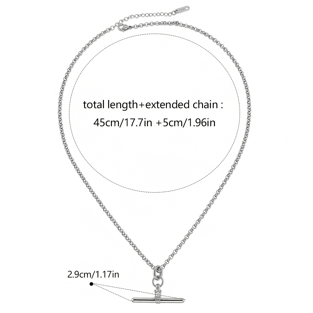 TEMU 1pc Bohemian Style Summer Minimalist Inlaid Synthetic Synthetic Zirconia Stainless Steel 18k Gold-plated Twisted Knot Pendant Necklace, A