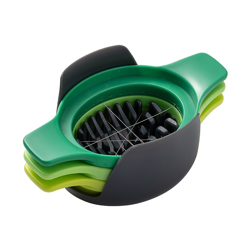 TEMU 3-in-1 Multifunctional Stainless Steel Egg Slicer Korean Egg Divider Egg Wedge Cutter Kitchen Gadget