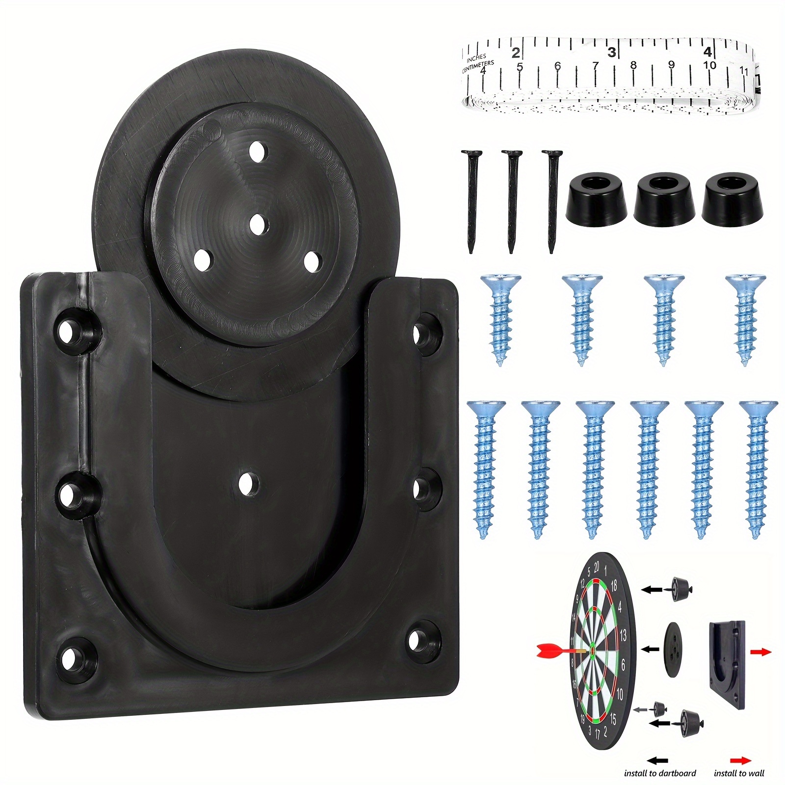 

Dartboard Kit, Dartboard Hanging Kit - - Plastic, &