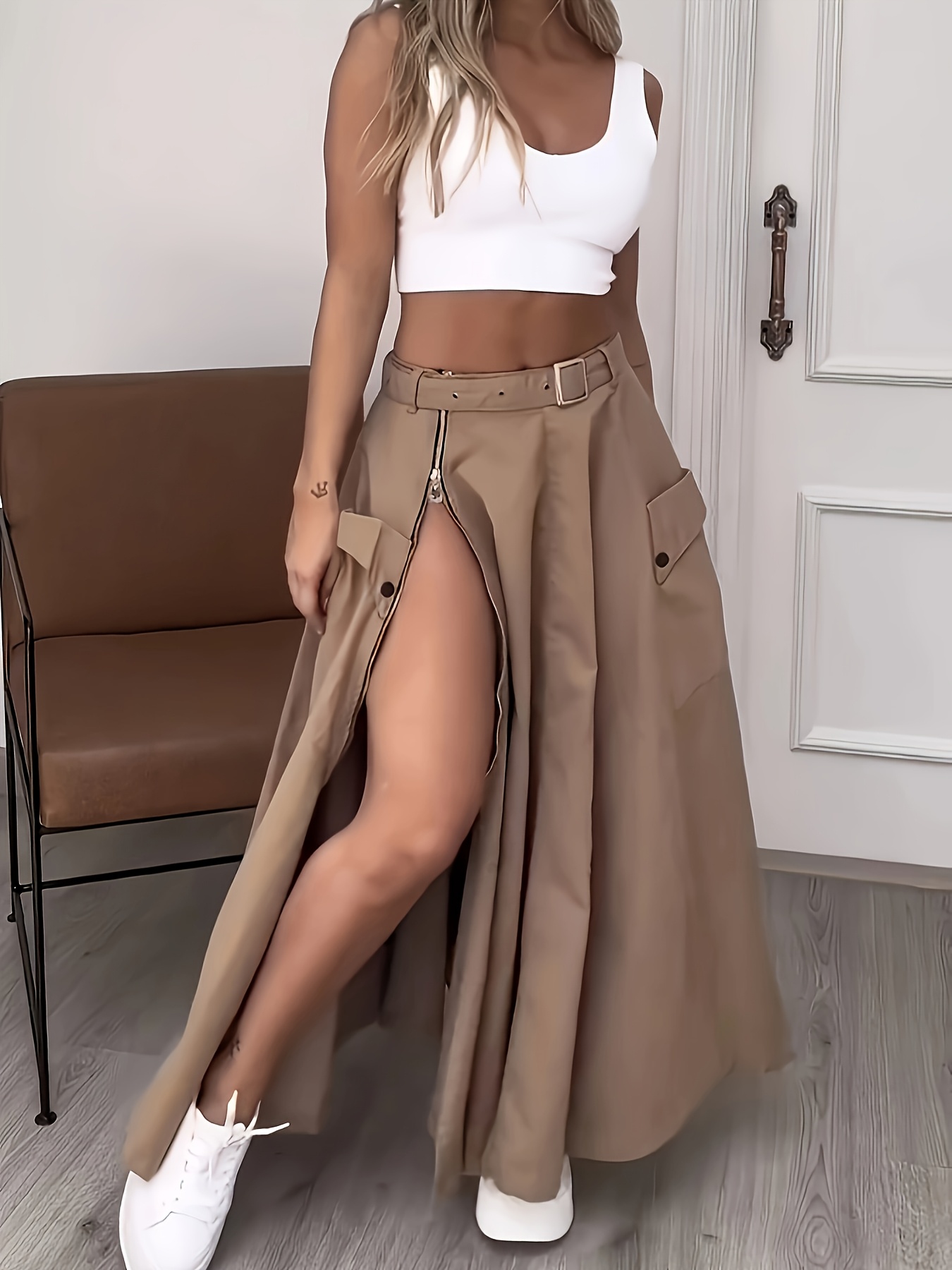 belt skirt sold on Temu United States