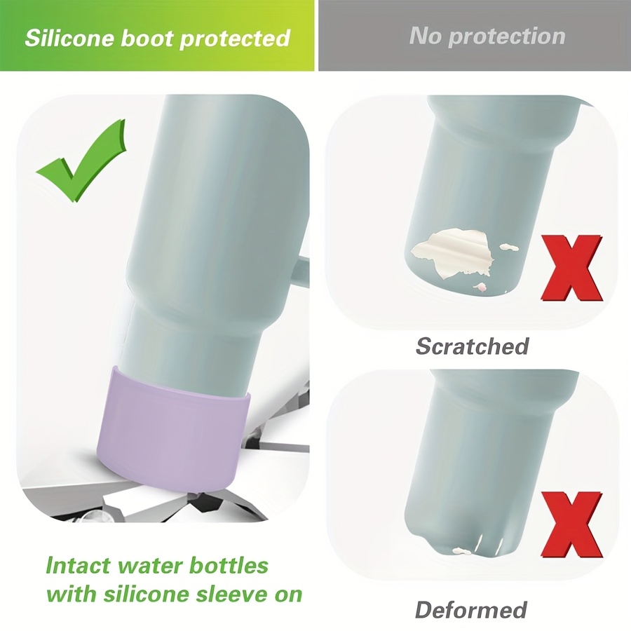juego de accesorios para vasos termo incluyendo 3 tapones antiderrames de silicona, cubiertas para   de 9-10mm, y 1 bota de silicona para vasos de 40oz y 30oz Detalles del producto 3