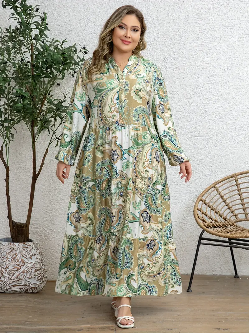 casual dress xl Plus Size 5XL Blouse Maxi Dress for Women Summer Floor-Length A-Line Dress with Belt and Ruffled Collar from Dhgate Plus size Dresses