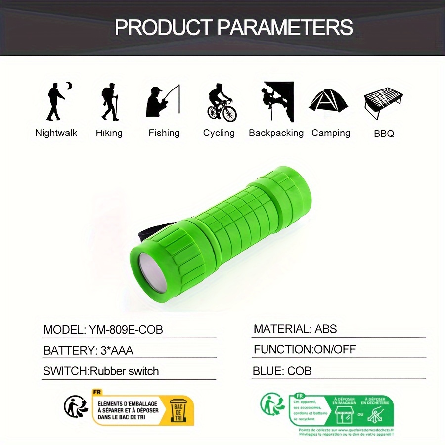 KunHe 6 Pack Stocking Stuffers Small Mini LED Flashlight Christmas