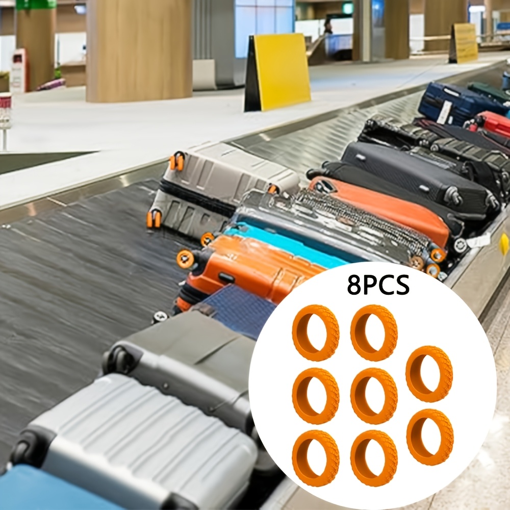 8pcs Heavy Duty Luggage Wheel Covers for Travel