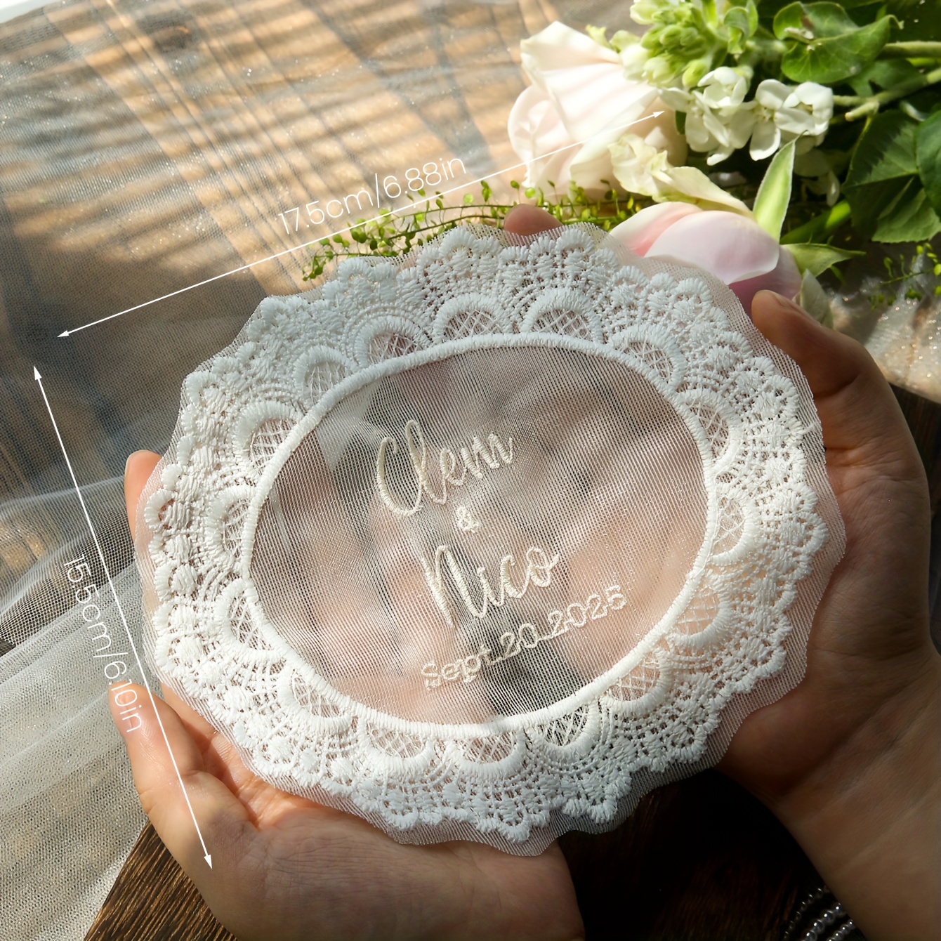 custom embroidered wedding dress patch personalized bridal - Temu Mauritius