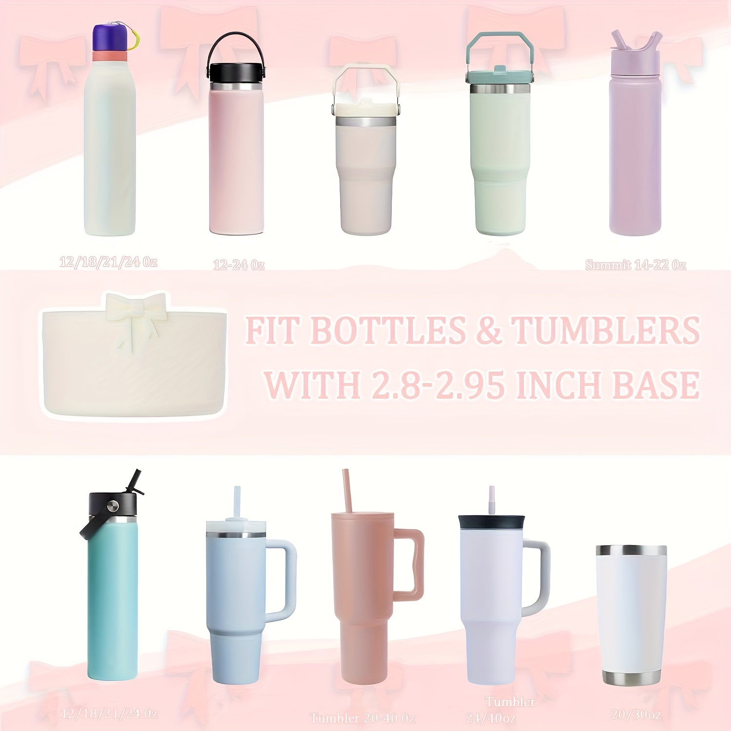 juego de 3 piezas multicolor - 1   para vaso + 1 tapón para   + 1 colgante, accesorios para botella deportiva, protector de silicona con  , tapón de silicona   de  , charm de colgante con   Detalles del producto 2