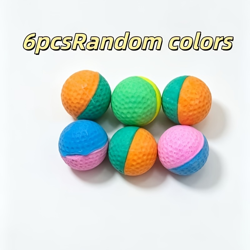 TEMU 6pcs/10pcs Random Toy Balls - Interactive Cat Teaser Toy, Self-play Ball For Kittens To Boredom, Pet Supplies