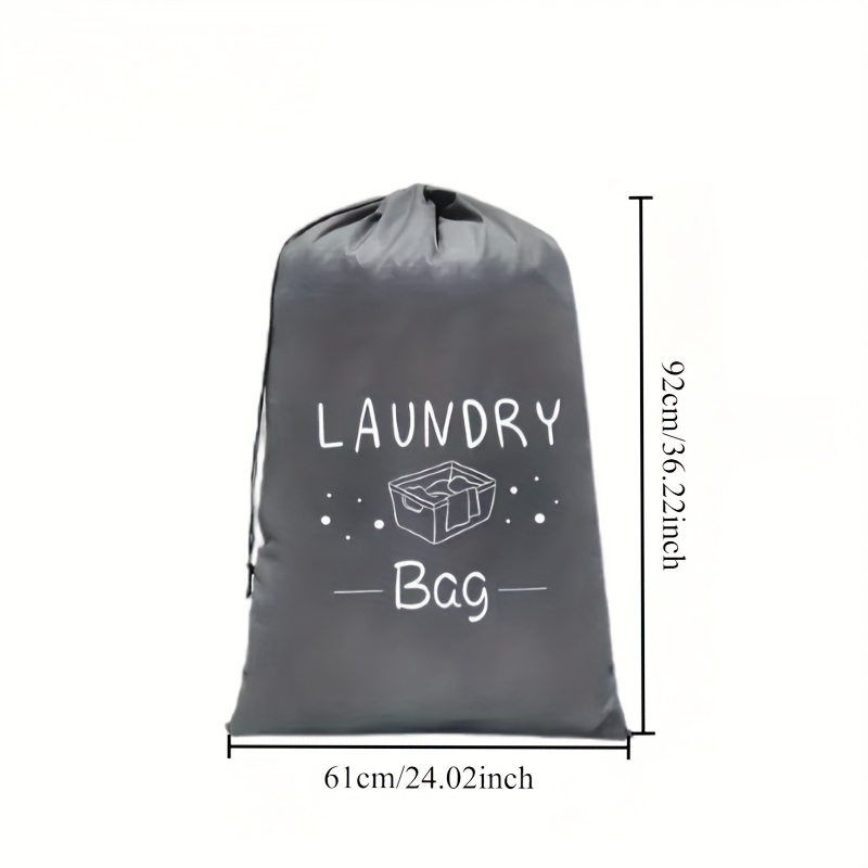 TEMU 1/2pcs Extra Large Travel Laundry Bag, Dirty Clothes Organizer With Drawstring, Heavy Duty Travel Laundry Bags, A Laundry Hamper Travel