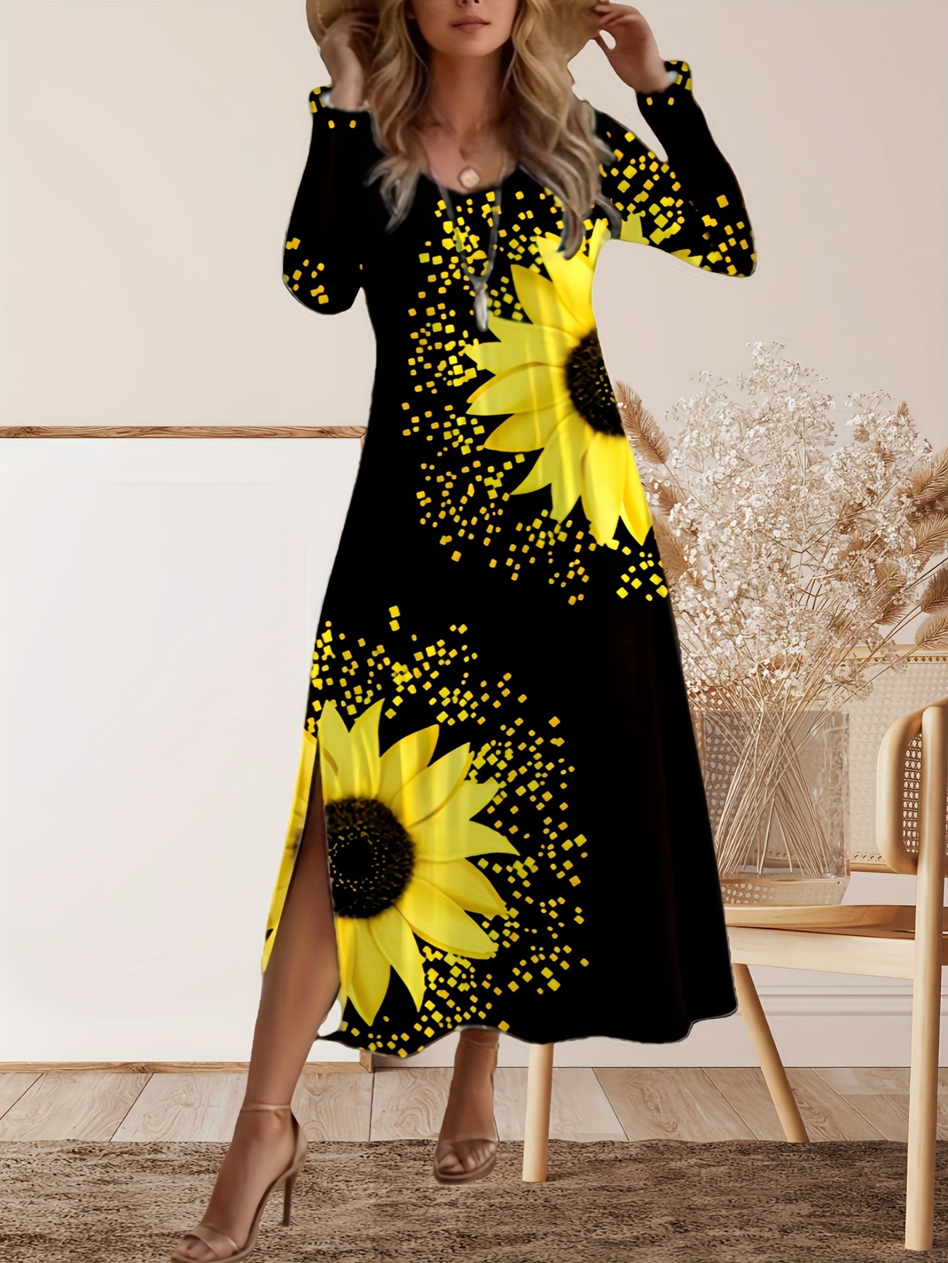 boat neck long sleeve dresses 22 Momme Elegant Long Sleeve Boat Neck Midi Silk Work Dress – DIANASILK