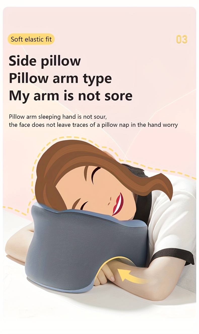 1pc nap sleeping pillow travel pillow camping pillow neck cervical pillow u shaped pillow headrest pillow for airplane car office home neck bolster support pillow face   pillow memory foam core details 5