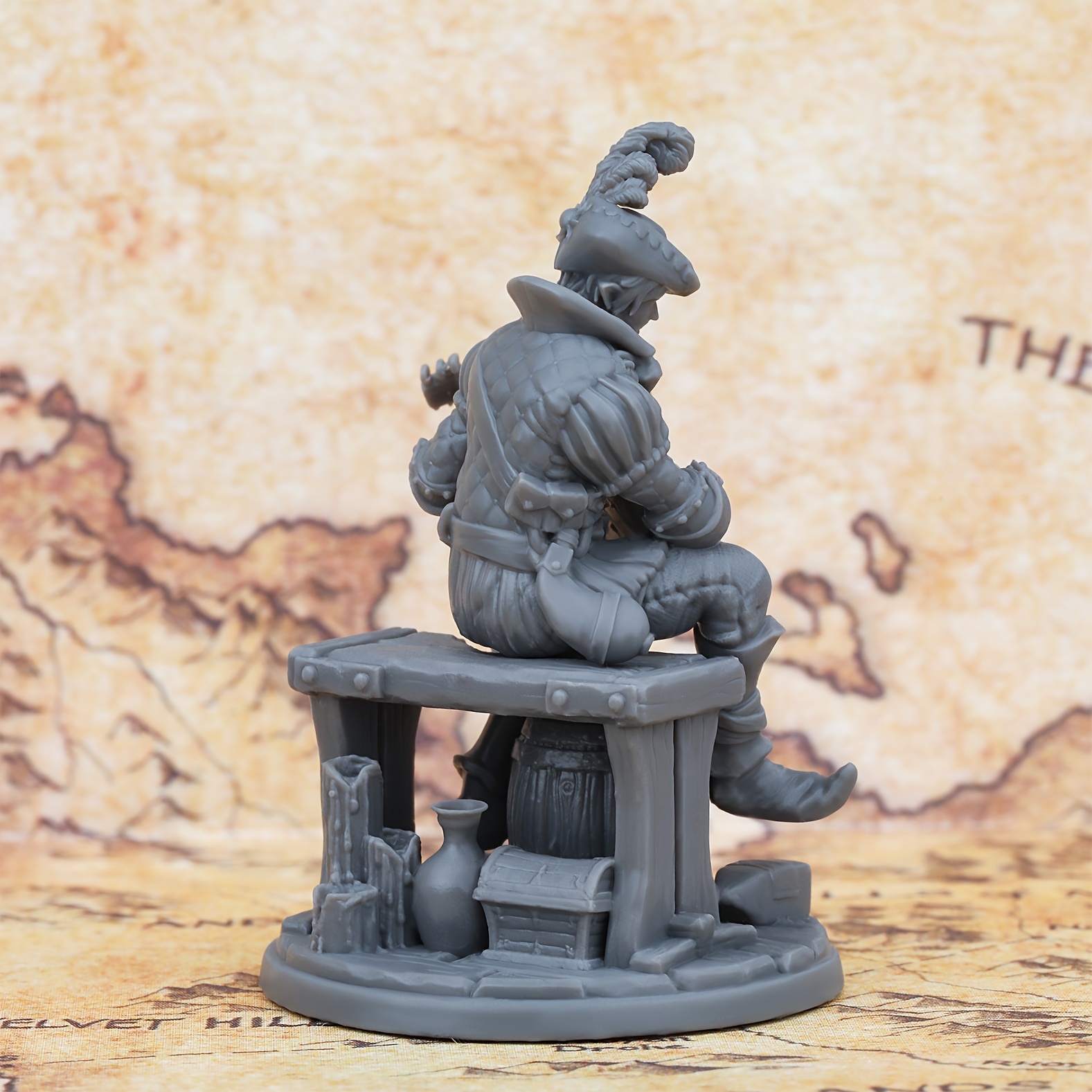 Half Elf Bard Miniature 32mm Highly Detailed 3d Printed Resin Figure For Rpgs And Tabletop Games 8555