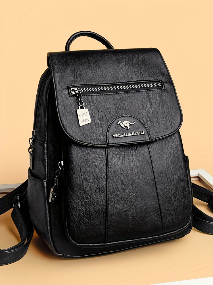 2025 new large capacity womens backpack fashionable and versatile featuring a simple and vintage design suitable for shoulder and crossbody use Product details 2