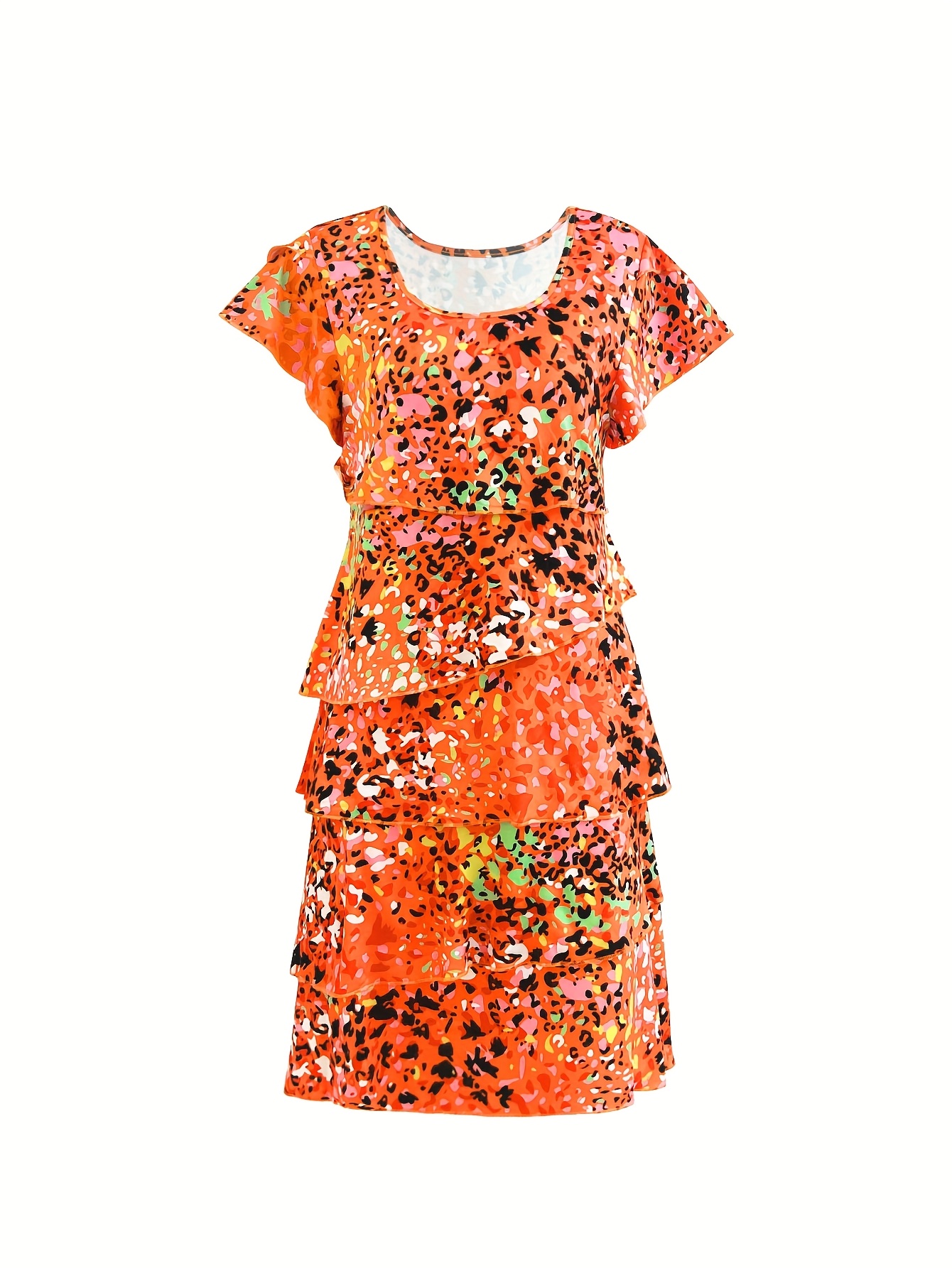 green emerald velvet dress DELPHI LEOPARD PRINT BURNOUT MINI DRESS – AKIRA main image 1