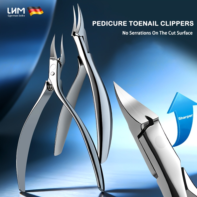Professional Stainless Steel Toenail Clippers for Thick Nails