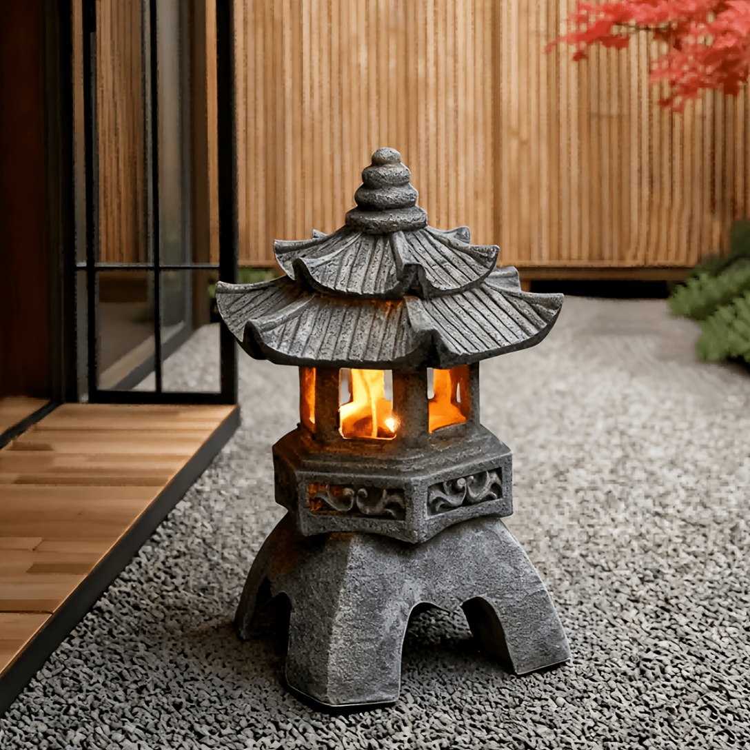 garden decoration solar pyramid light sculpture garden - Temu