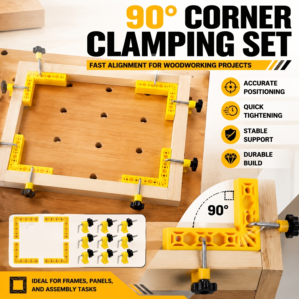 corner clamps woodworking sold on Temu United States