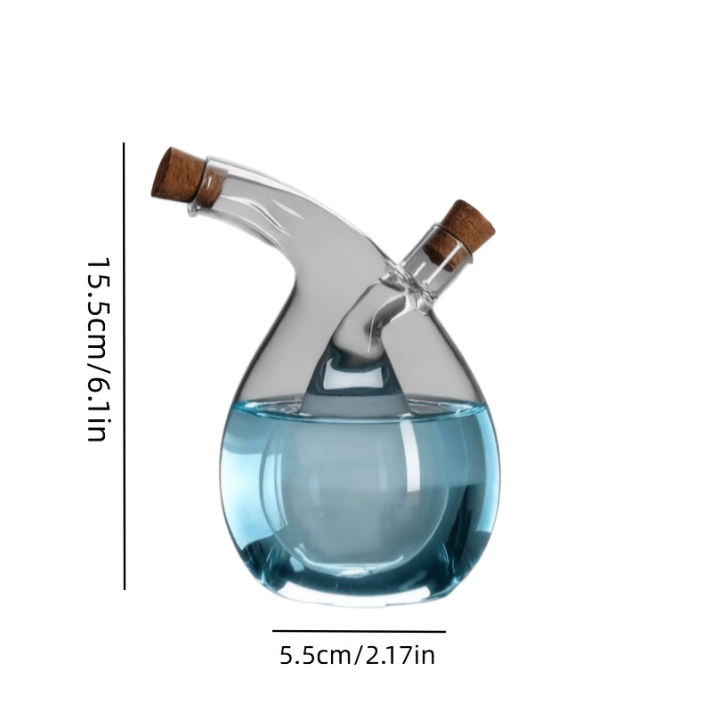 TEMU 1pc Home Soy Sauce Vinegar Seasoning Bottle Kitchen Storage Glass Oil Dispenser Easy Thickened Sealed Dispensing Seasoning Bottle Made Of High