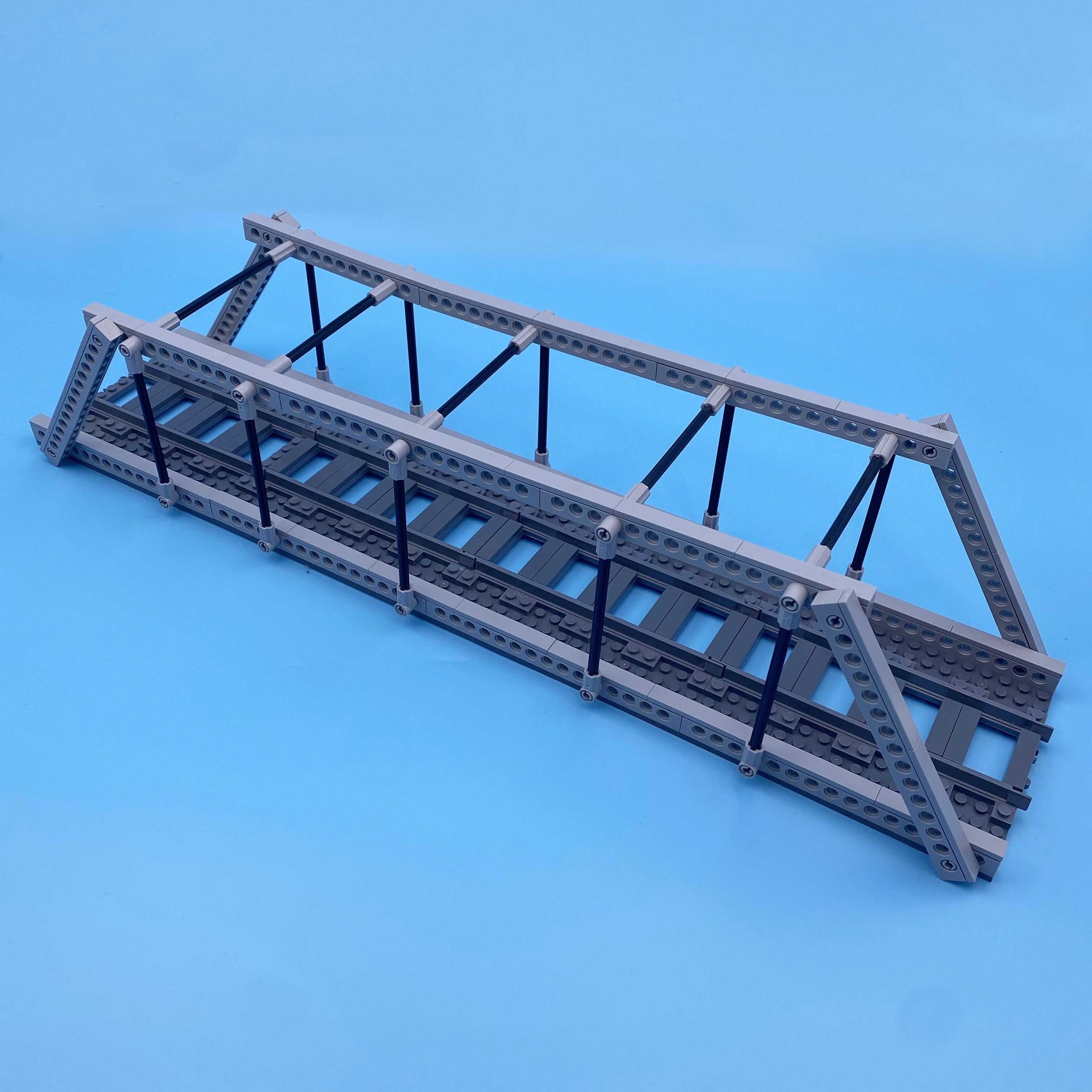 Truss Bridge Lego Train Bridge Ideas 1794 Pcs Moc Railway Triangle