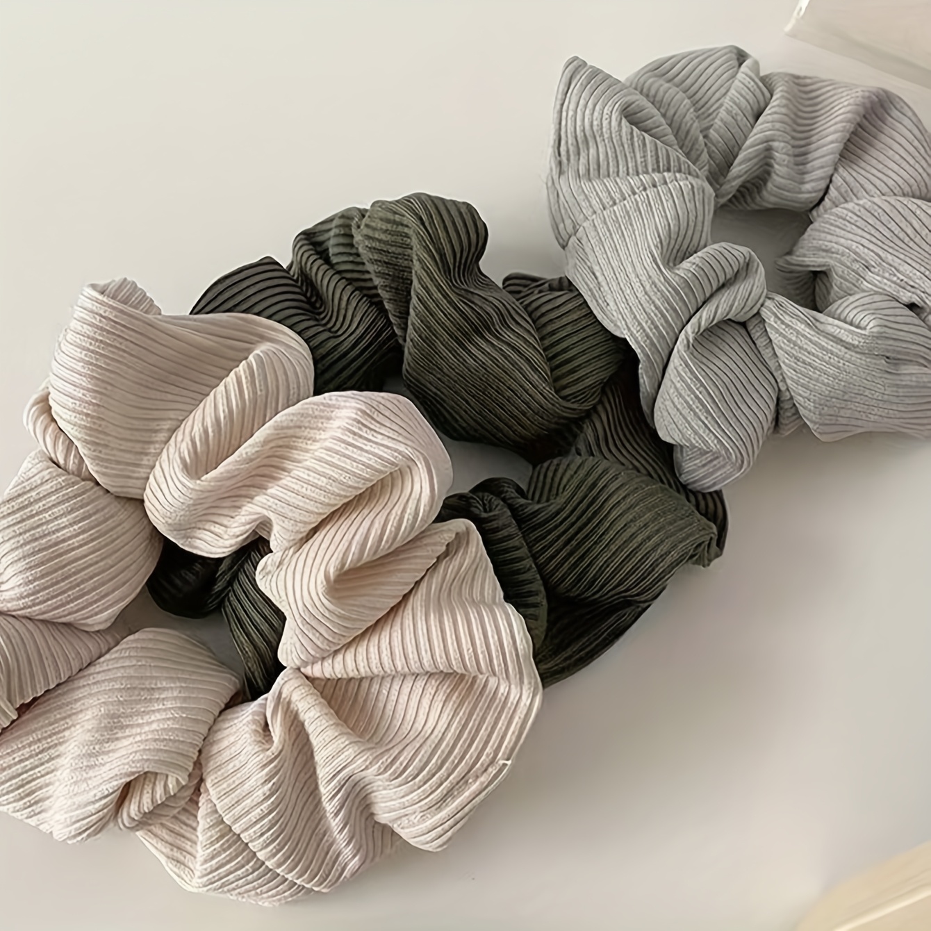 4pcs set new chinese style fashion elegant satin snow hair ties multi color versatile bun hair rings for women
