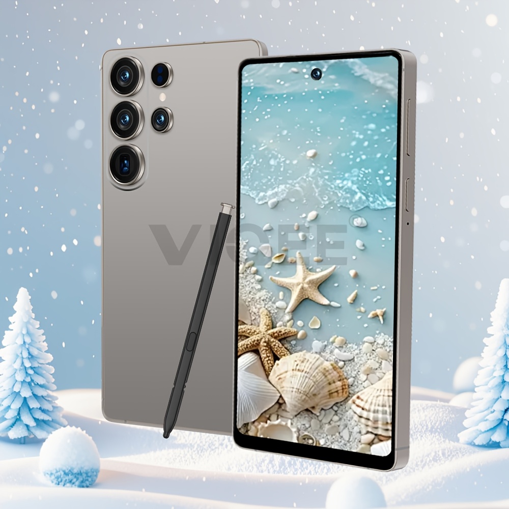 large screen smartphone 6 8 hd display 8 128gb unlocked   built     face unlock type c charging gps wi fi camera matching additions holiday gift