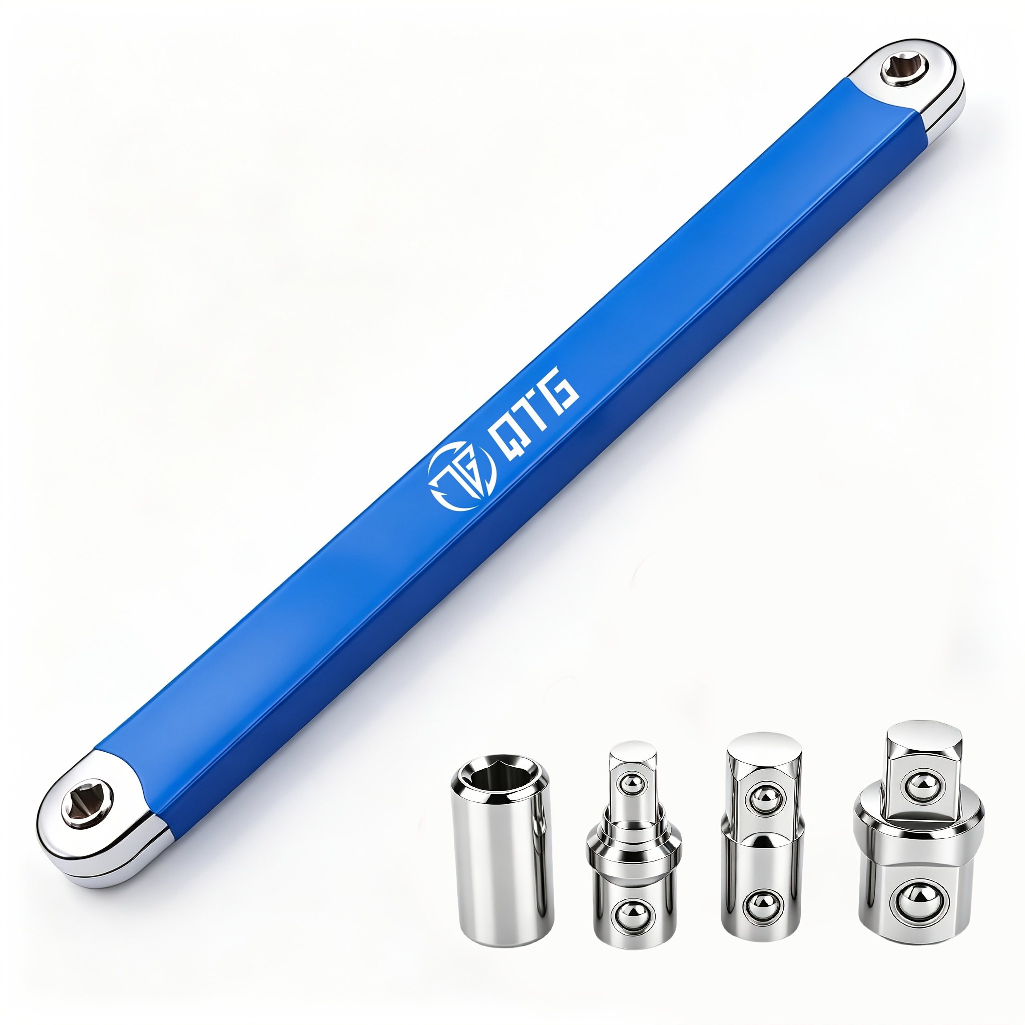 TEMU 1set Qtg Multi-functional Extended Wrench,extended Wrench Booster Lever Kit, Ratchet And Quick Socket,ratchet Conversion,universal Tool For Car