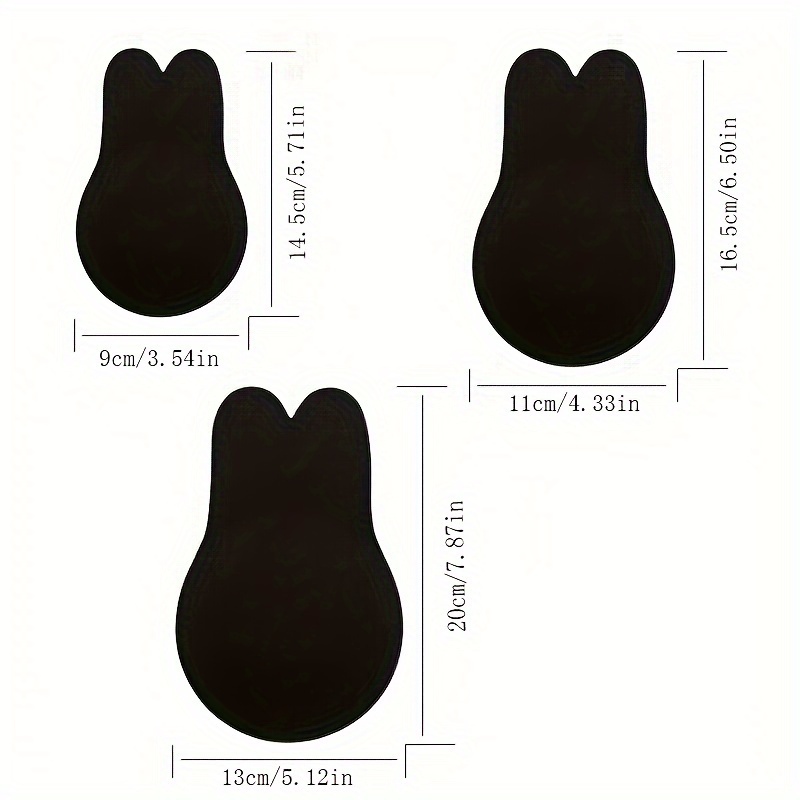 Rabbit Ears Lifting Breast Patch Silicone Invisible Tattoo - Temu