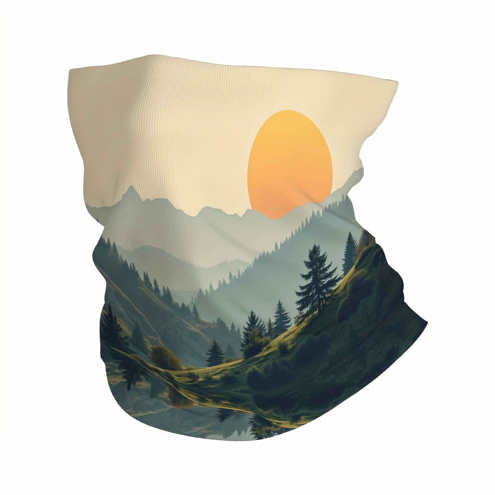 TEMU Écharpe Imprimée Multifonction , Forêt, de pour Hommes et Femmes, Masque de Cou Unsix, Foulard pour l'Extérieur, Réunions de Famille, Événements