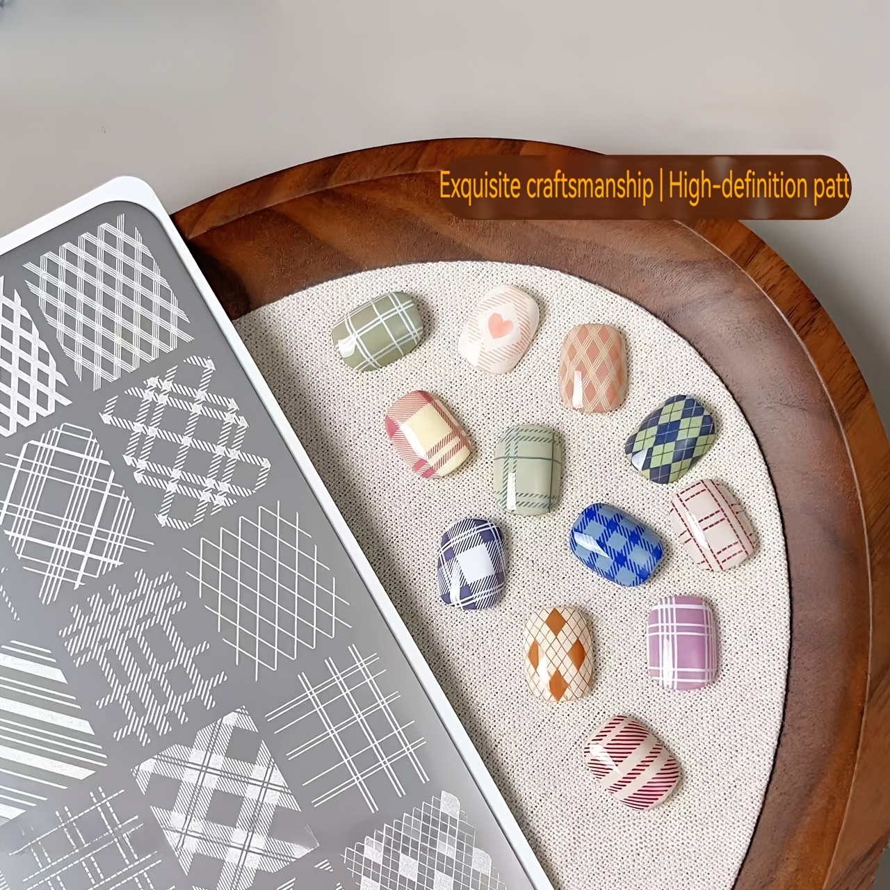 TEMU 1pc Of New Template For Nail Art, Silicone Stamping Transfer Tool