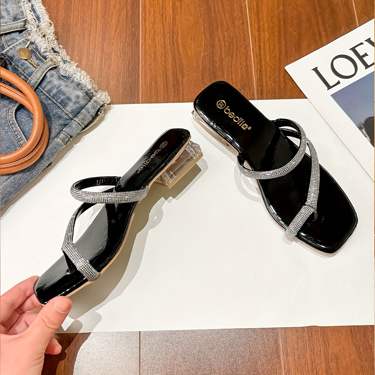 TEMU Korean Women's Sandals Elegant Shoes Korean Style Ladies Sandals Elegant And Chic Women's Shoes