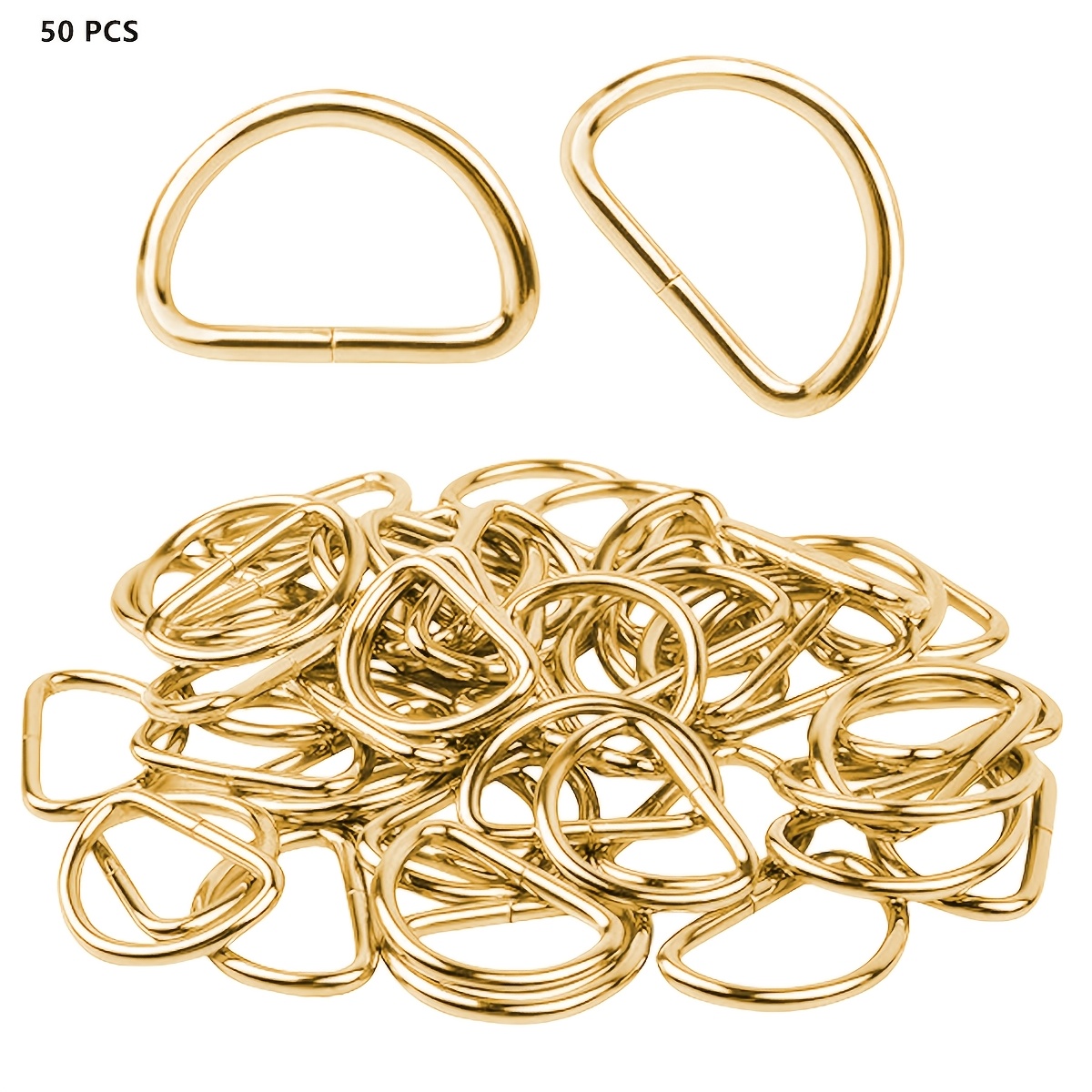 50 100 d ring d ring metal   sewing accessories that   used as key rings pet collars accessories gifts   decorations boxes and bags