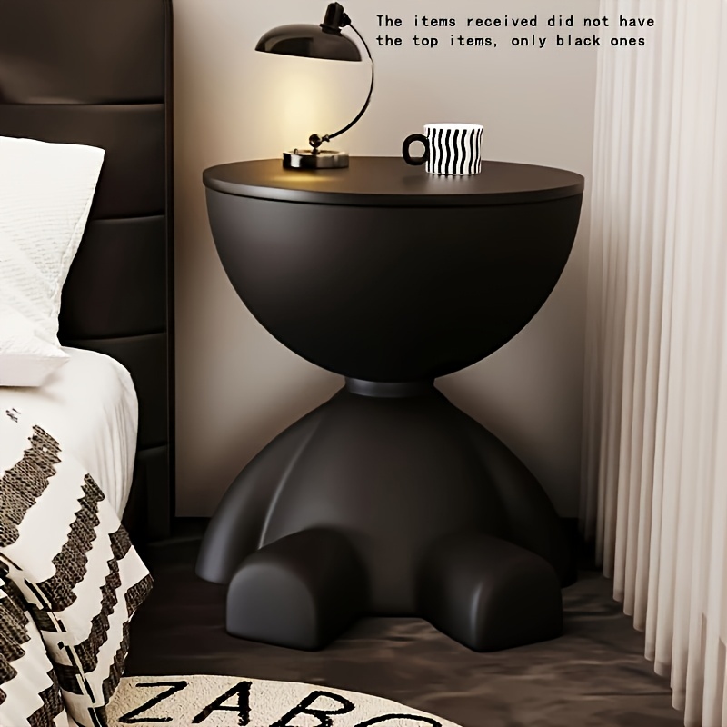 A Modern Creative Bear-shaped Plastic Bedside Table, A Multi-functional Bedroom And Living Room Storage Cabinet, Easy To Assemble. - Image 3
