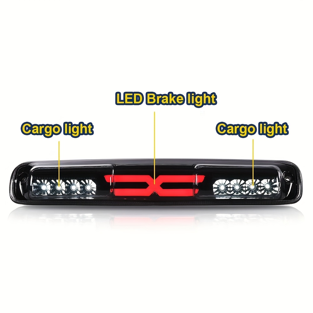 TEMU Led Rear Brake Light Cargo Lamp Compatible With Chevy Silverado And Sierra 1500/2500/3500 Models From 1999 To 2007, Without Battery