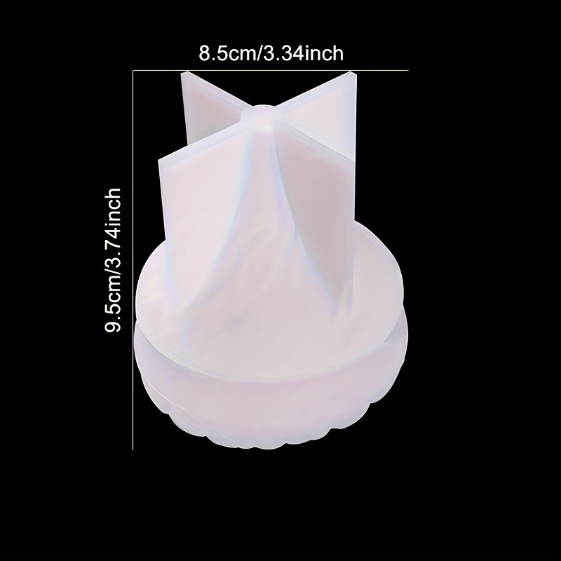 Image of 1pc Teardrop-shaped Silicone Mold, Storage Box Resin Mold With Lid, Diy Resin Cosmetic Small Ornament Container, Jewelry Storage Home Decor