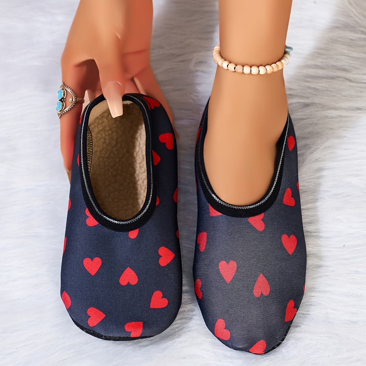 TEMU Women's Non-slip Dance Sneakers Suitable For Home, Casual & Dance - Soft Breathable High-elasticity Sole With Cushioned Insole, , Machine