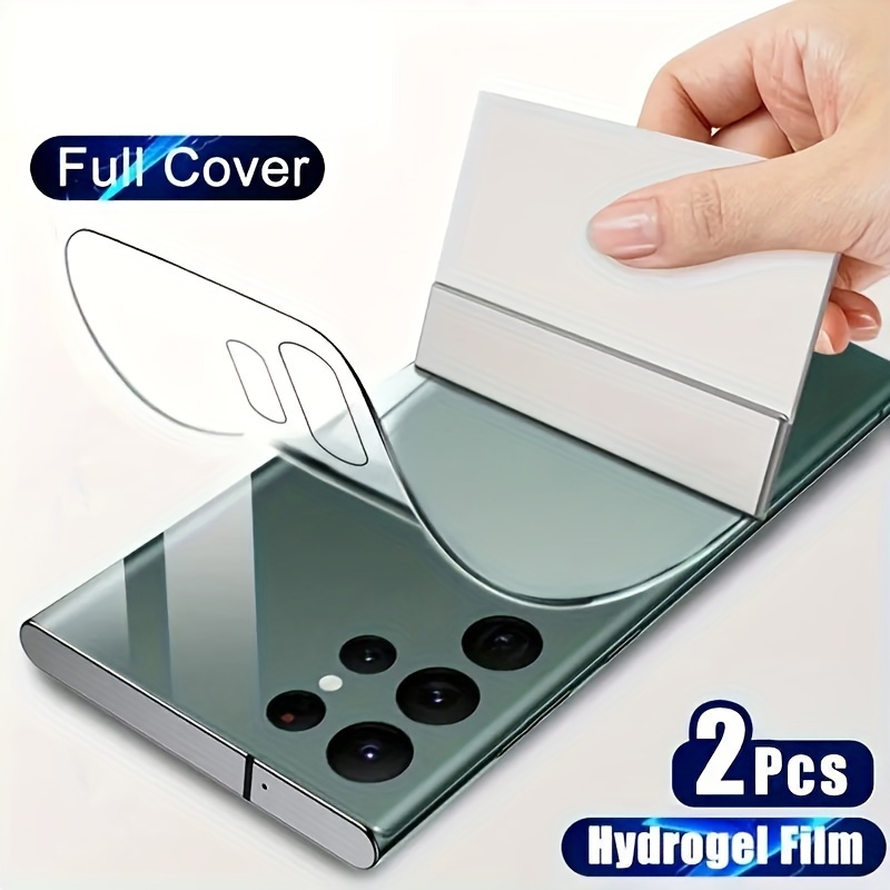 Image of 2pcs For Galaxy S25fe/s25ultra/s24/s24+/s23+s23u/s22 Ultra/s22 Plus/s22 Back Hydrogel Screen Protector Film (not Tempered Glass)