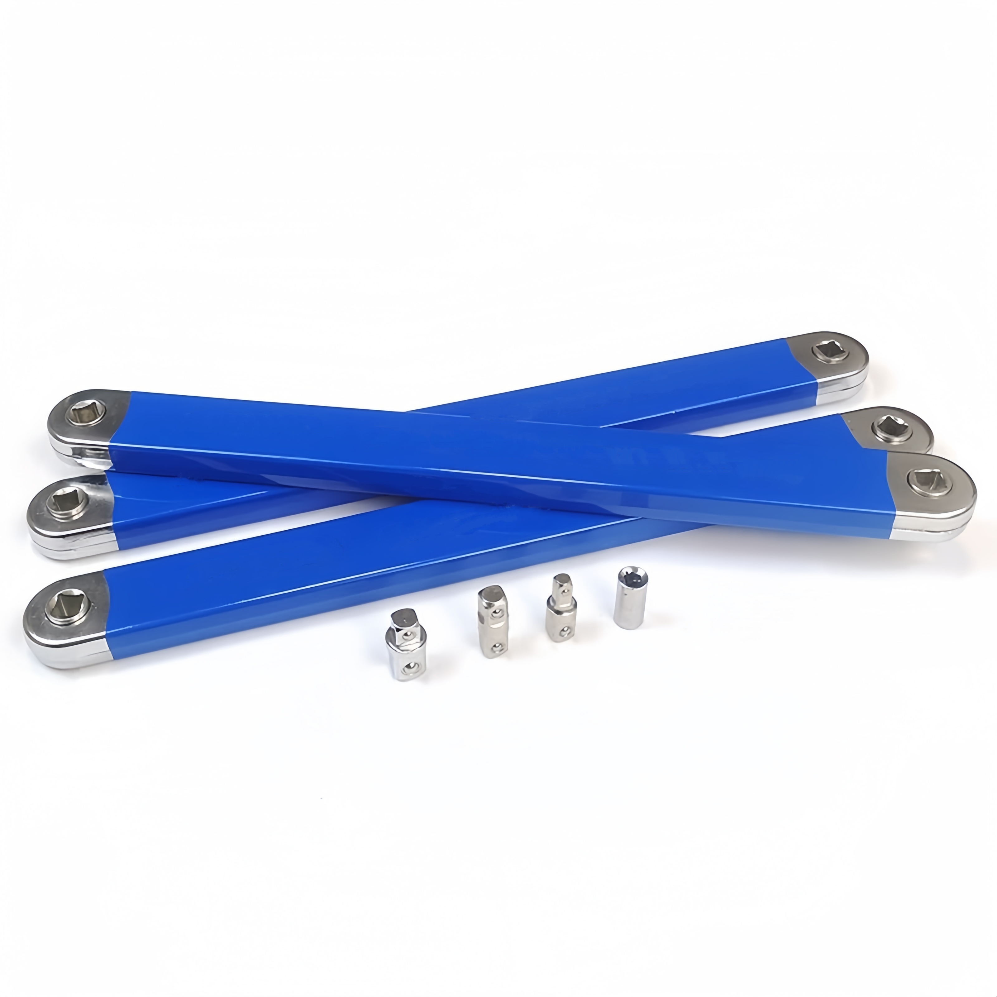 

-one Multi-functional Extension Wrench With Ratchet - Non-slip, Metal Set