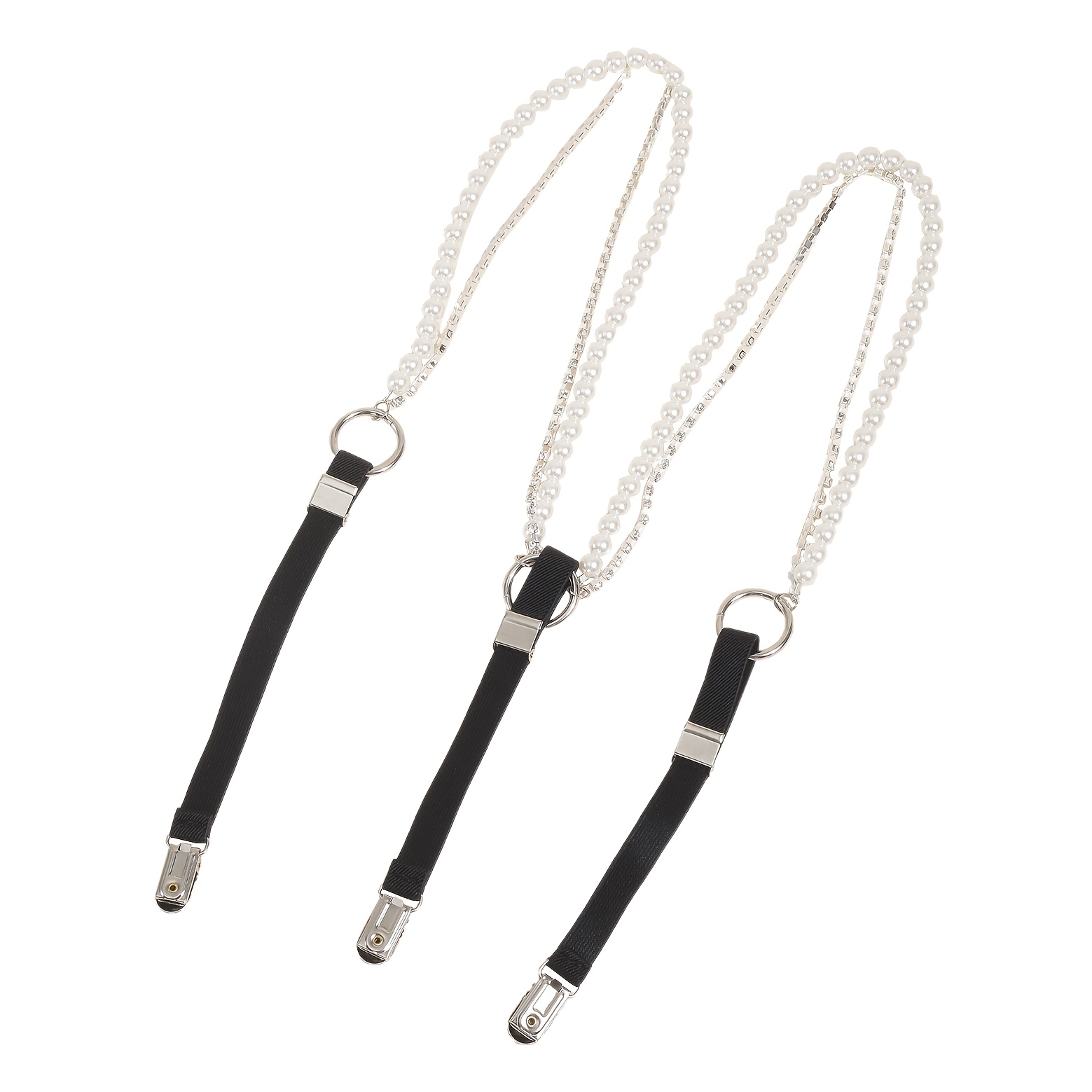 TEMU 1pc Rhinestone Suspenders, Unisex Style