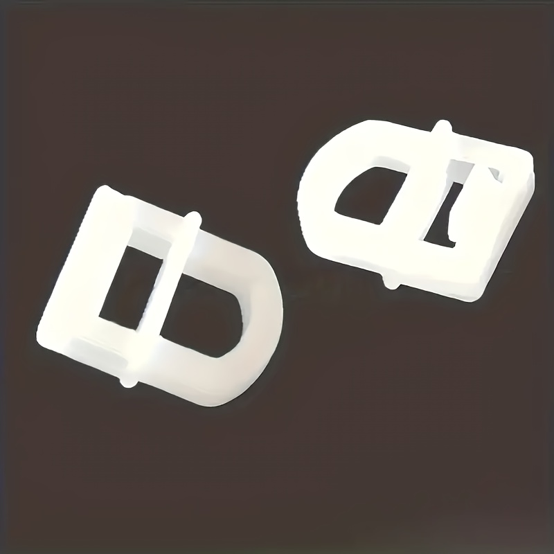 50 Modern Plastic Car Window Curtain Buckles, Lift Ring Hook Fasteners For Car Track Slider Accessories