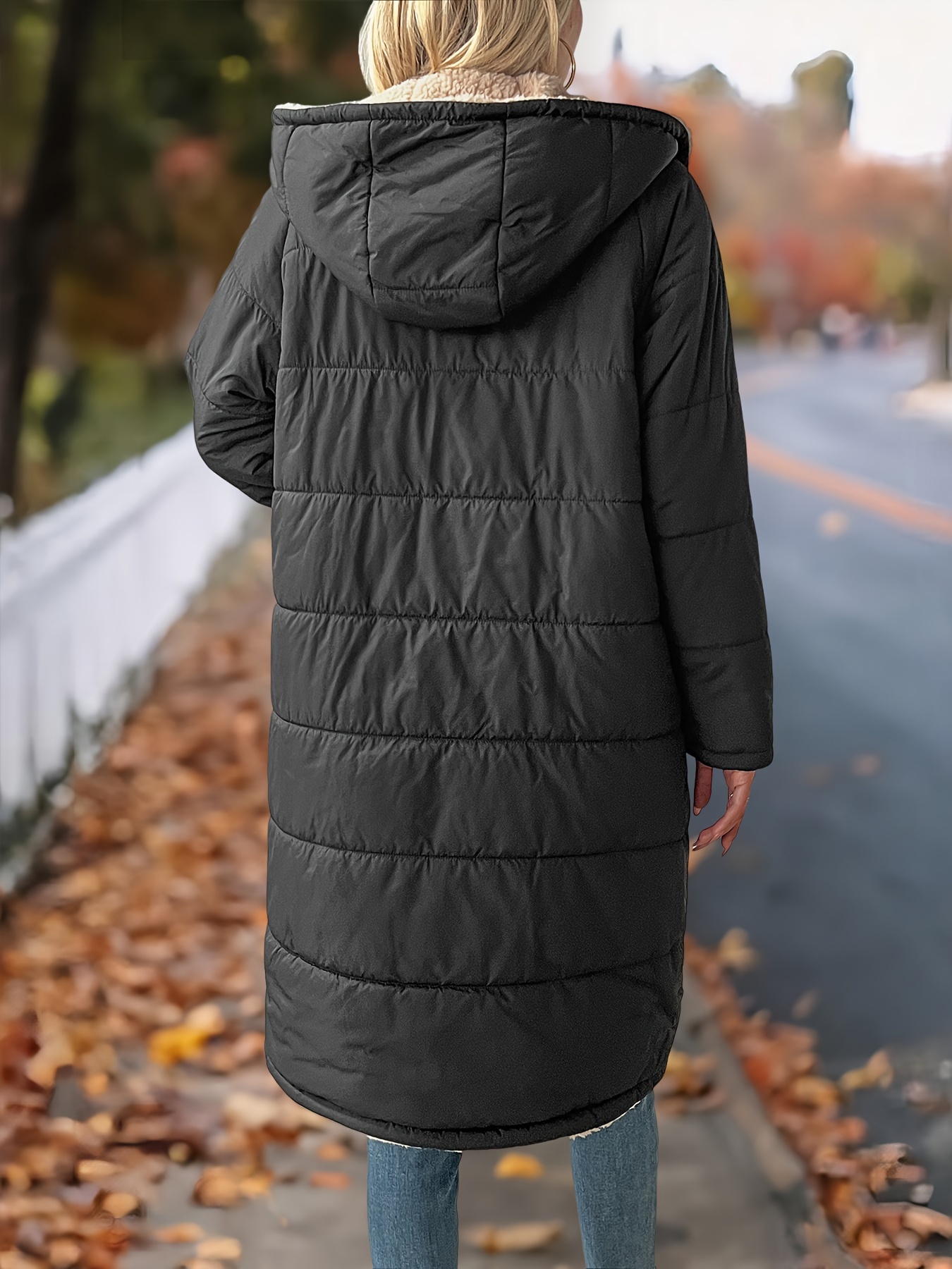 Femme élégant Longue Manteau Zippé épais Chaud Veste Manteau Chic Et