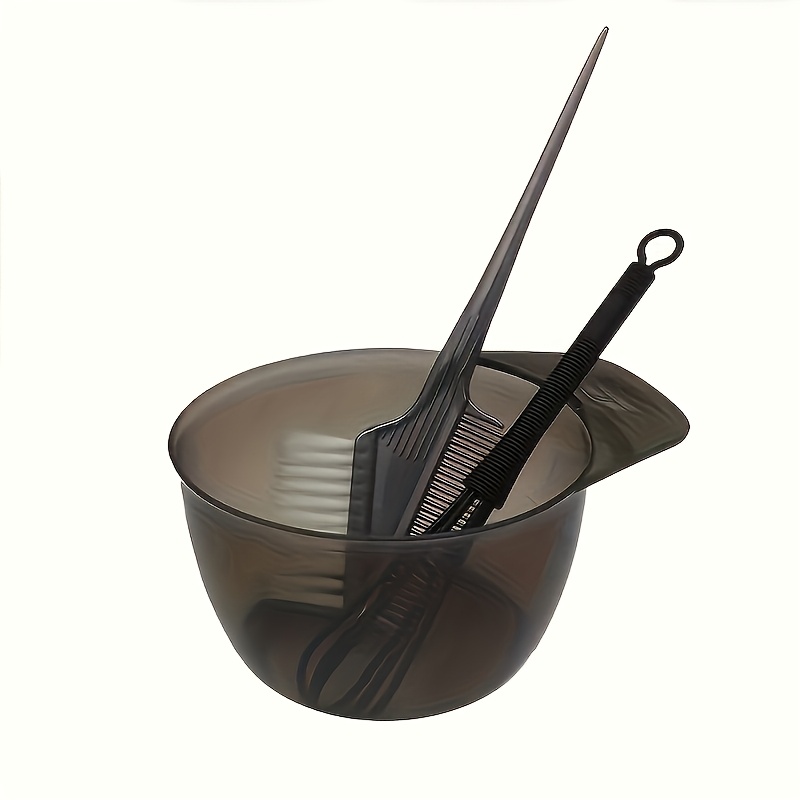 Haarfärbe-Set Mit Pinsel & Schüssel – Wiederverwendbar, Ideal Für DIY & Salon, Schwarzes Design