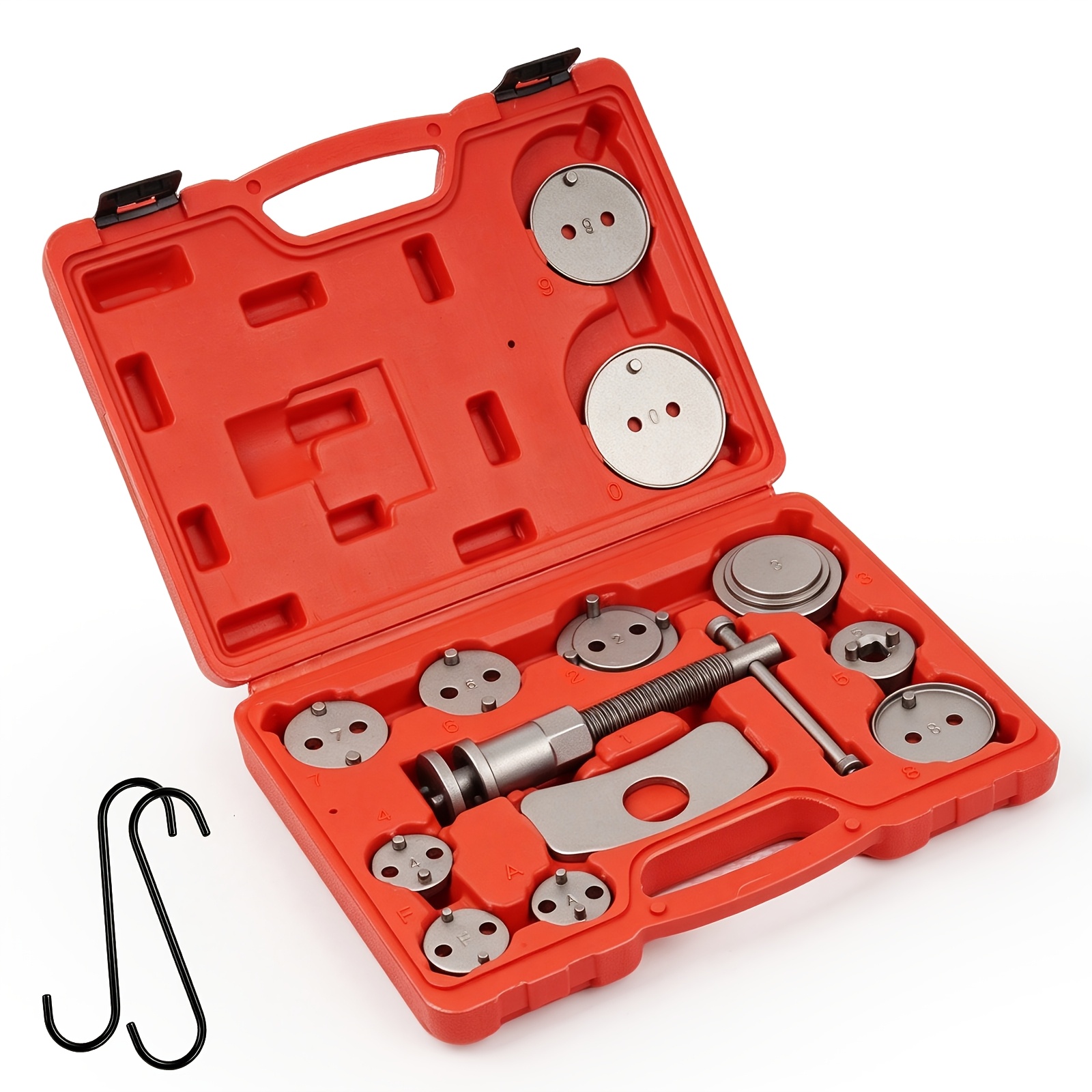 16pcs Brake Piston Tool Set, Universal Car Repair Tool, For Resetting Brake When Replacing Brake Discs, Brake Pads, Or Brake , Without Battery