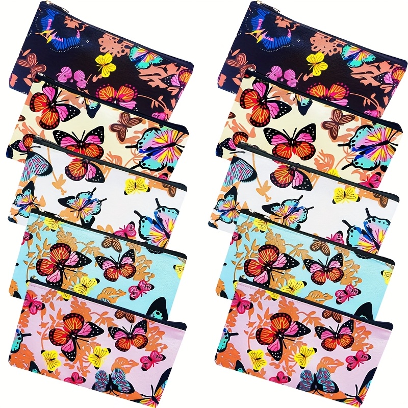 TEMU Bag, 10pcs Set, 7.67 X 4.33 Inches/19.5 X 11 Cm, High- Makeup Bag, Cosmetics And Small Items Storage Bag, 10 Pack Beautiful And Multifunctional