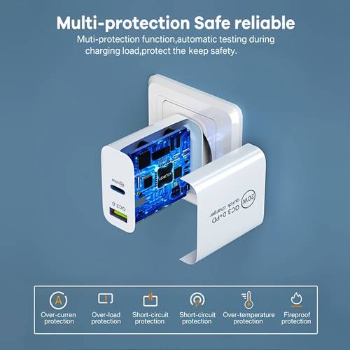 dual usb pd20w fast charger usb a c pd usb qc3 0 for type c and more without cable