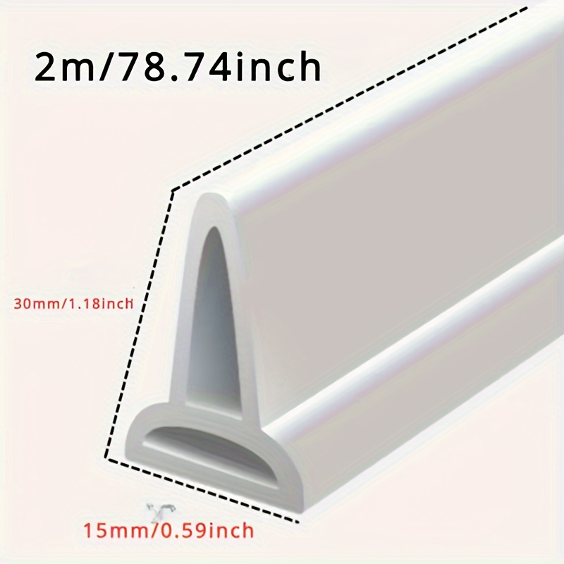 1pc 39.37/78.74inch Roller Bathroom Kitchen Splash Guard Waterproof Strip—effective Water Barrier For Shower Dams And Flood Control Barriers—easy-to-install Wet And Dry Solution