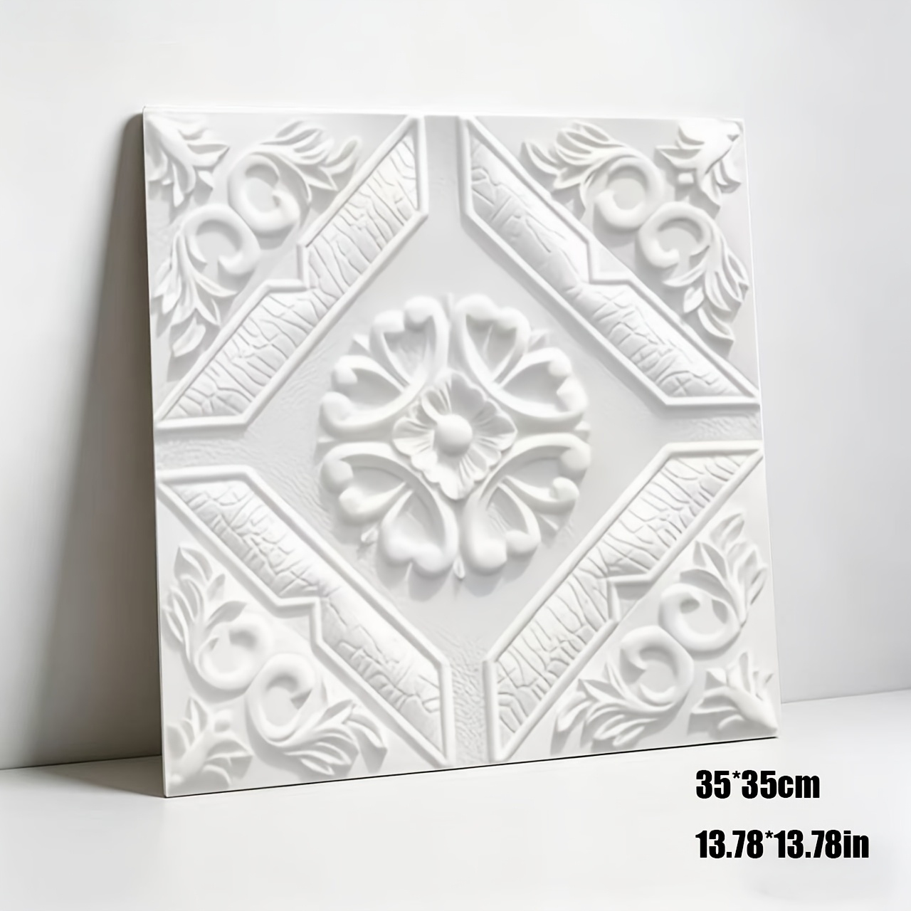 TEMU 40 piezas de papel tapiz 3D de espuma autoadhesivo estilo nórdico de corte, superficie texturizada premium, impermeable y resistente a las