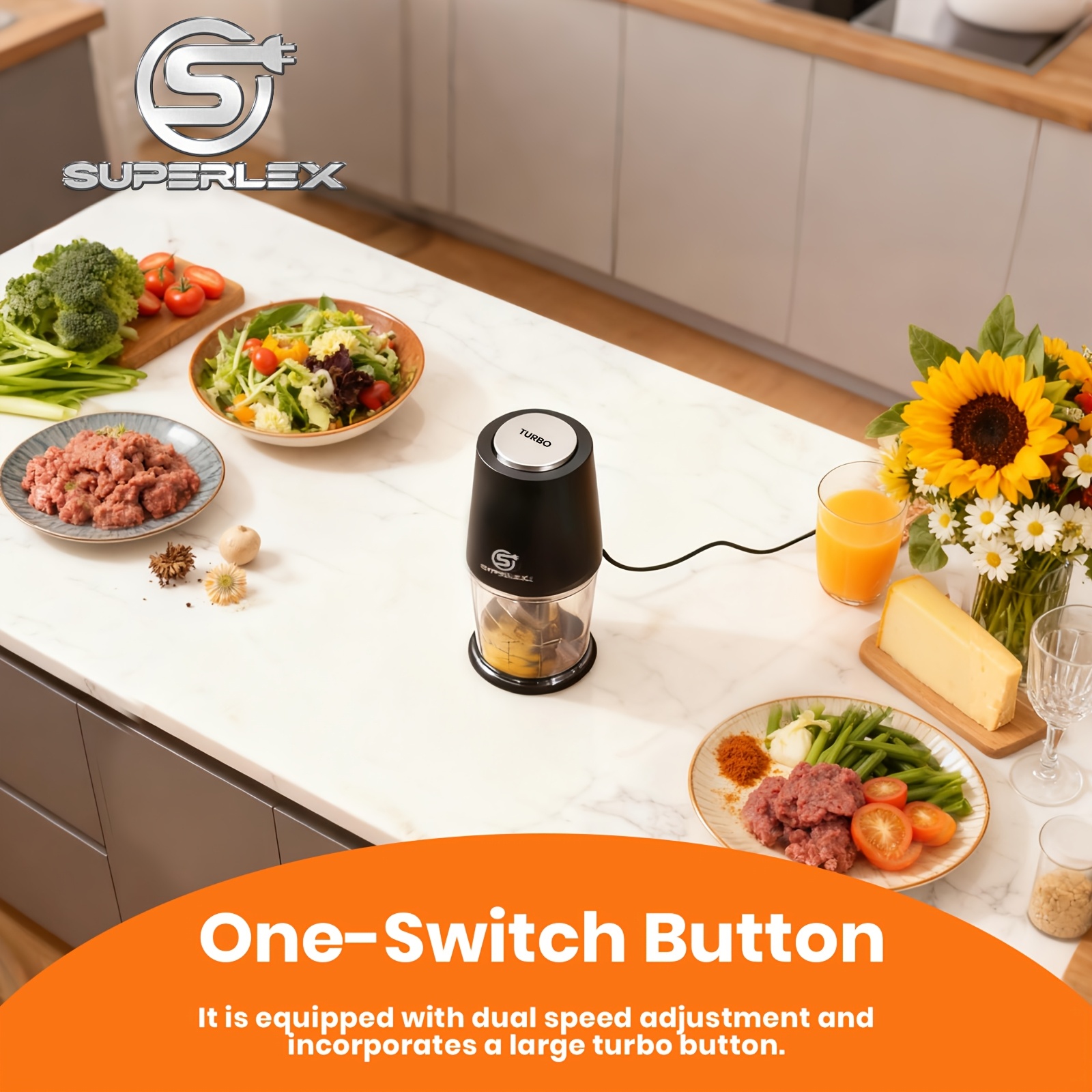 SUPERLEX Mini Electric Food Chopper